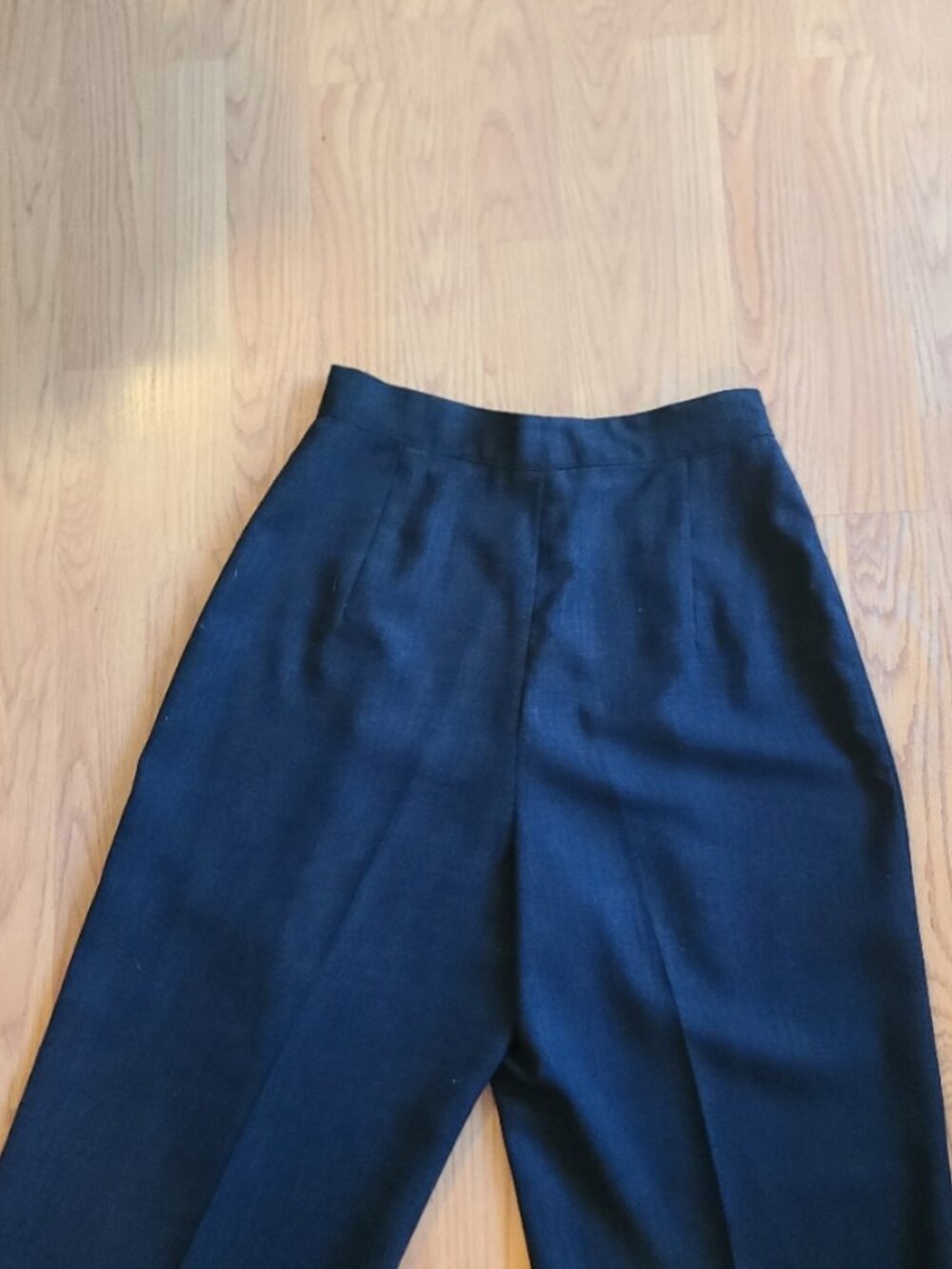 VINTAGE 80s GUY LAROCHE PLEATED LOGO-BUTTON TROUSERS PANTS RELAXED HIGH RISE 40 - Picture 5 of 8